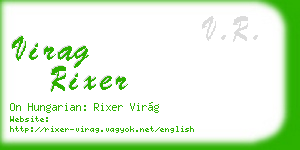 virag rixer business card